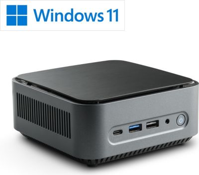 Mini PC CSL-COMPUTER Narrow Box Core i3 8Go 4000Go Win11