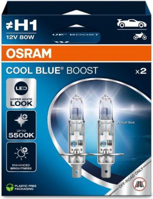 Ampoule OSRAM Kit 2 ampoules COOL BLUE BOOST (H1) 12V