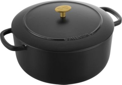 Cocotte ZWILLING 28 cm, Ronde, Noir, Fonte