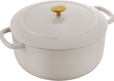 Cocotte ZWILLING 28 cm, Ronde, Blanc ivoire, Fonte