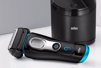 Rasoir BRAUN Séries 9 9280CC W&D Noir/Bleu Premium