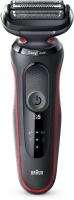 Braun Series 5 51-R1200s - Rasoir électrique, noir-rouge