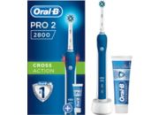 Brosse à dents électrique ORAL-B Pro 2800 Cross Action Bleu+1 dentifrice