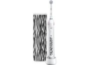 Brosse à dents électrique ORAL-B Smart teen blanche avec etui zebre