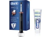 Brosse à dents électrique ORAL-B Pro 3800 charcoal black et 1 purify