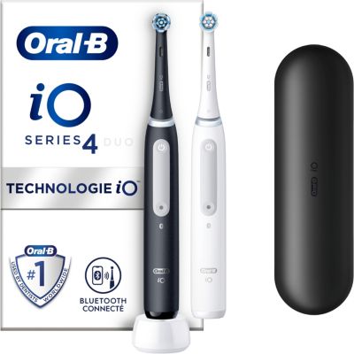 Brosse à dents électrique ORAL-B IO4 Duo Matt Black