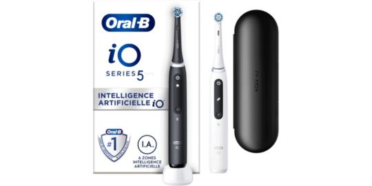 Brosse à dents électrique ORAL-B IO5 duo matt black