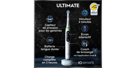 Brosse à dents électrique ORAL-B iO10 Series Stardust White