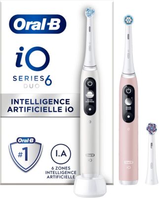 Brosse à dents électrique ORAL-B IO6 serie s duo pack white