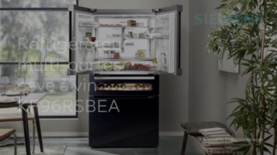Voir la vidéo pour Réfrigérateur multi portes SIEMENS KF96RSBEA IQ700 cave à vin