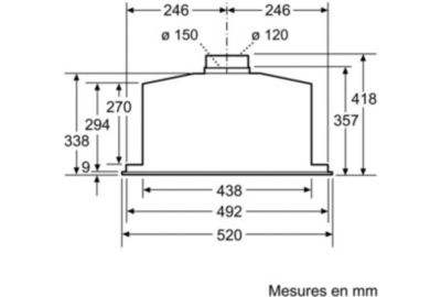 Hotte encastrable NEFF D55MH56N0