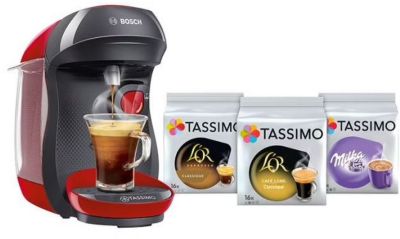 Distrib boisson BOSCH TAS1003C6 + 3 packs de t-disc