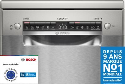 Lave vaisselle 45 cm BOSCH SPS4EMI34E Série 4 Serenity Efficient Dry
