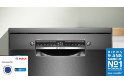 BOSCH Lave-vaisselle semi-encastrable SPI25CS00E, 9 couverts, 45 cm, 48 dB,  5 programmes pas cher 