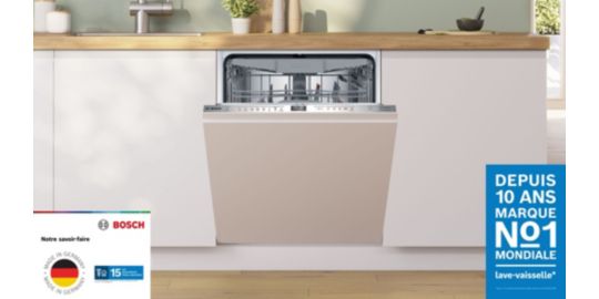 Lave vaisselle encastrable BOSCH SMV6ECX12F, SERENITY, Série 6, Silence Plus