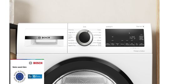 Sèche linge pompe à chaleur BOSCH WQG133DBFR