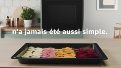 Voir la vidéo pour Four encastrable BOSCH HBA372BB4 airfry