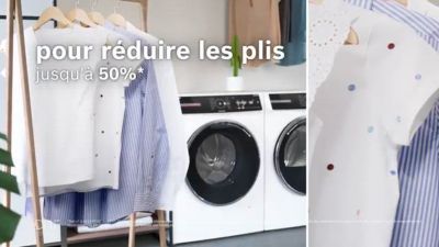Voir la vidéo pour Lave linge séchant hublot BOSCH WNG254AQFR - 10,5/6 kg - 1400 tr/min - Dosage automatique - Connecté