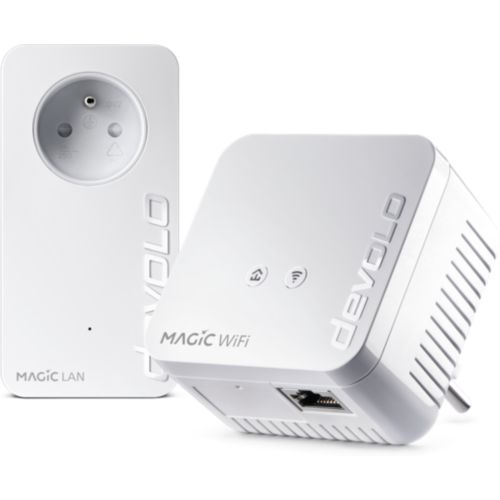 devolo Magic 1 LAN : Starter Kit CPL pour un internet fiable dans toute la  maison via le circuit électrique, idéal pour le télétravail, prises  françaises : : Informatique