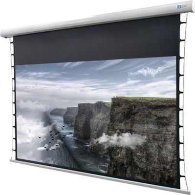 Ecran de projection CELEXON motorisé tensionné Cinéma 221x124,