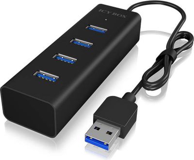 Hub ICY BOX Hub usb3.0 4 ports Noir