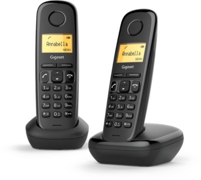 Téléphone sans fil GIGASET A170 DUO Noir