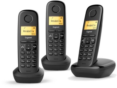 Téléphone sans fil GIGASET A270 Trio Noir