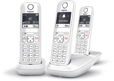 Téléphone sans fil GIGASET AS690 Trio Blanc