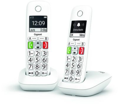 Téléphone sans fil Gigaset E290 Duo Blanc