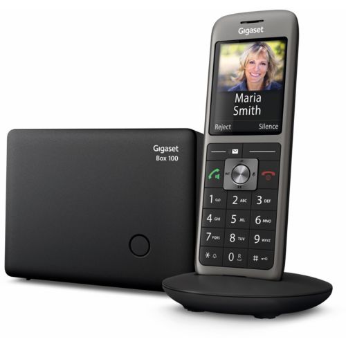 Gigaset comfort 550 duo téléphone dect sans fil, 1 combiné supplémentaire,  noir