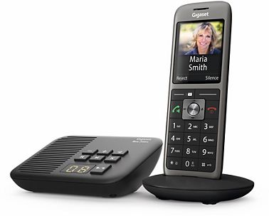 Gigaset AS690A Duo - Téléphone fixe sans fil avec répondeur - 2 com