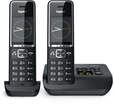 Téléphone sans fil GIGASET COMFORT 550 A DUO NOIR