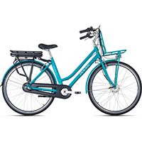 Vélo électrique ADORE 28'' Cantaloupe femme bleu