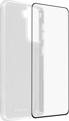 Coque 4 SMARTS Galaxy S21 Plus + Verre Trempé Noir
