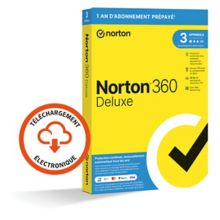 Logiciel antivirus et optimisation NORTON 360 DELUXE 25Go SE 3 postes