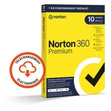 Logiciel antivirus et optimisation NORTON 360 PREMIUM 75Go SE 10 postes