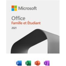 Logiciel de bureautique MICROSOFT Office Famille et Etudiant 2021