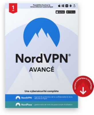 ESD NORDVPN Avancé Pack 1 an de Cybersécurité