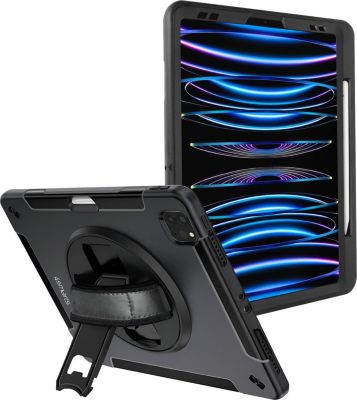 Coque 4 SMARTS iPad Air 13 2025 Antichoc Poignée Noir