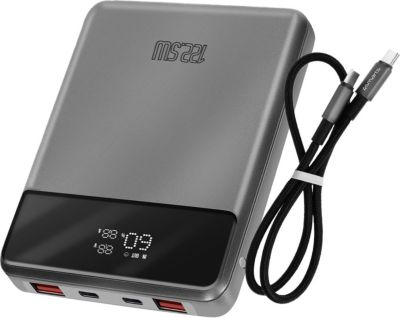 Batterie externe 4 SMARTS 20000mAh 2 USB-C + 2 USB Gris Sidéral Batterie externe 4 SMARTS 20000mAh 2 USB-C + 2 USB Gris Sidéral