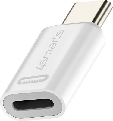 Câble alimentation 4 SMARTS Lightning vers USB-C Blanc, Lot de 2