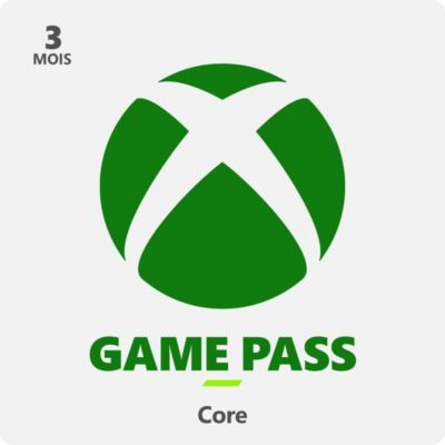 Abonnement MICROSOFT Xbox Game Pass Core 3 mois