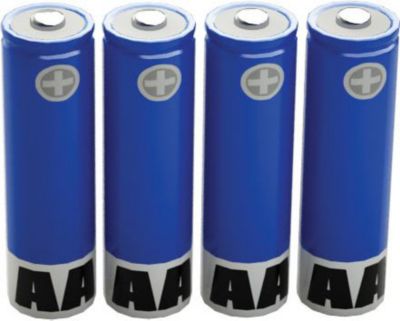 Pile DIVERS 4 accus AA (R6) NiMH 1,2V 2500 mAh