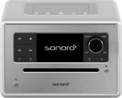 Radio réveil SONORO Radio Internet ELITE Argent