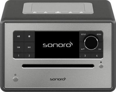 Radio réveil SONORO Radio Internet ELITE Graphite