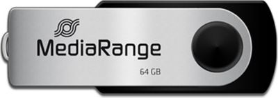 Clé USB MEDIA-RANGE 64go Usb 2.0 argent