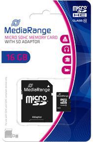 Carte Micro SD MEDIA-RANGE 16GO SDXC classe 10 Carte Micro SD MEDIA-RANGE 16GO SDXC classe 10