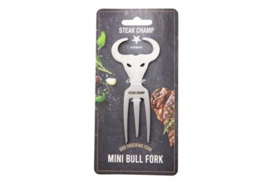 Fourchette à viande STEAK CHAMP apéro mini bull fork