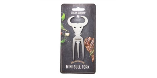 Fourchette à viande STEAK CHAMP apéro mini bull fork