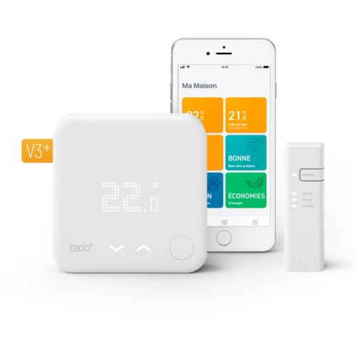 Thermostat connecté Intelligent Tado° - Kit de démarrage V3+